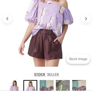 Lavender Off-Shoulder Blouse